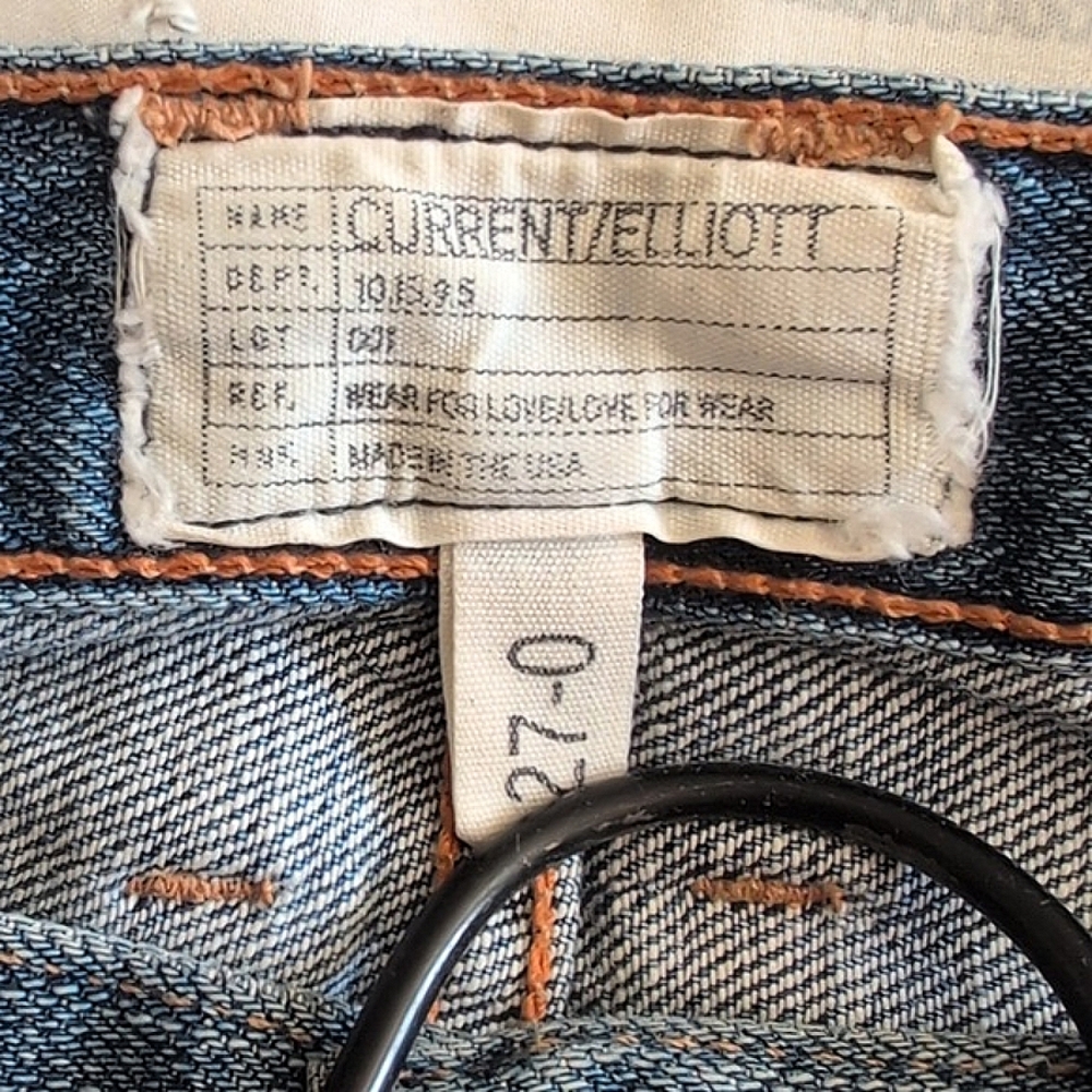 Current/Elliott Womens 27 The Boyfriend Distressed Denim Jeans Casual City - Picture 7 of 8